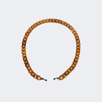Twist Link Dark/Tortoise Glasses Chains | Vooglam.com Front View