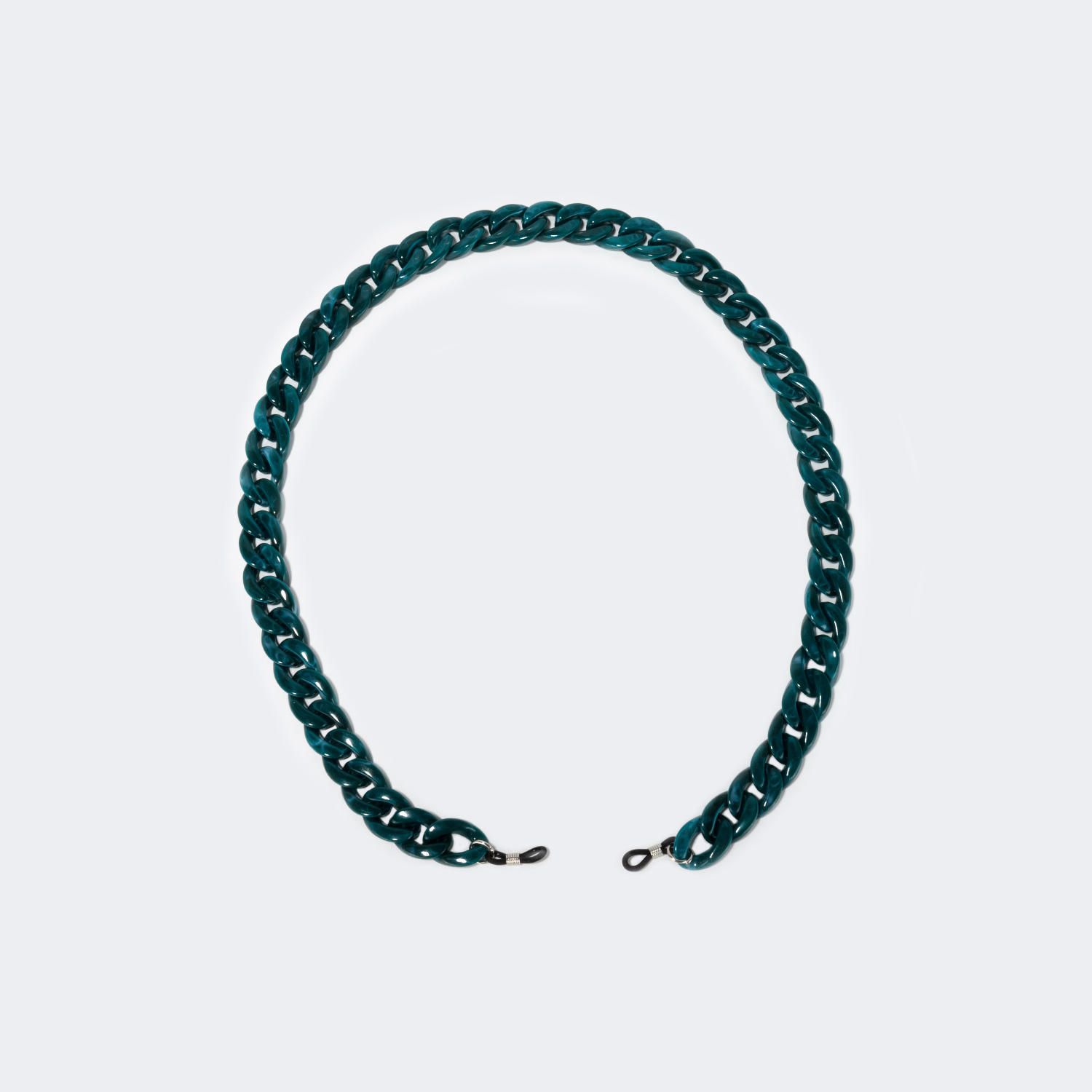 Twist Link Peacock/Blue Glasses Chains | Vooglam.com Front View