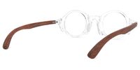 Round Crystal Eyeglasses | Vooglam.com Side View