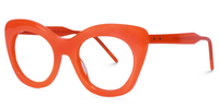 Charming Butterfly Orange Eyeglasses│Vooglam Optical Glasses Front View