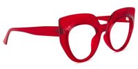 Cat Eye Red Eyeglasses | Vooglam.com 