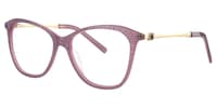 Angelou Rectangle Light/Purple Eyeglasses - 3