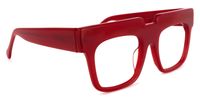 Rectangle Red Eyeglasses | Vooglam.com 
