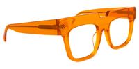 Rectangle Orange Eyeglasses | Vooglam.com 