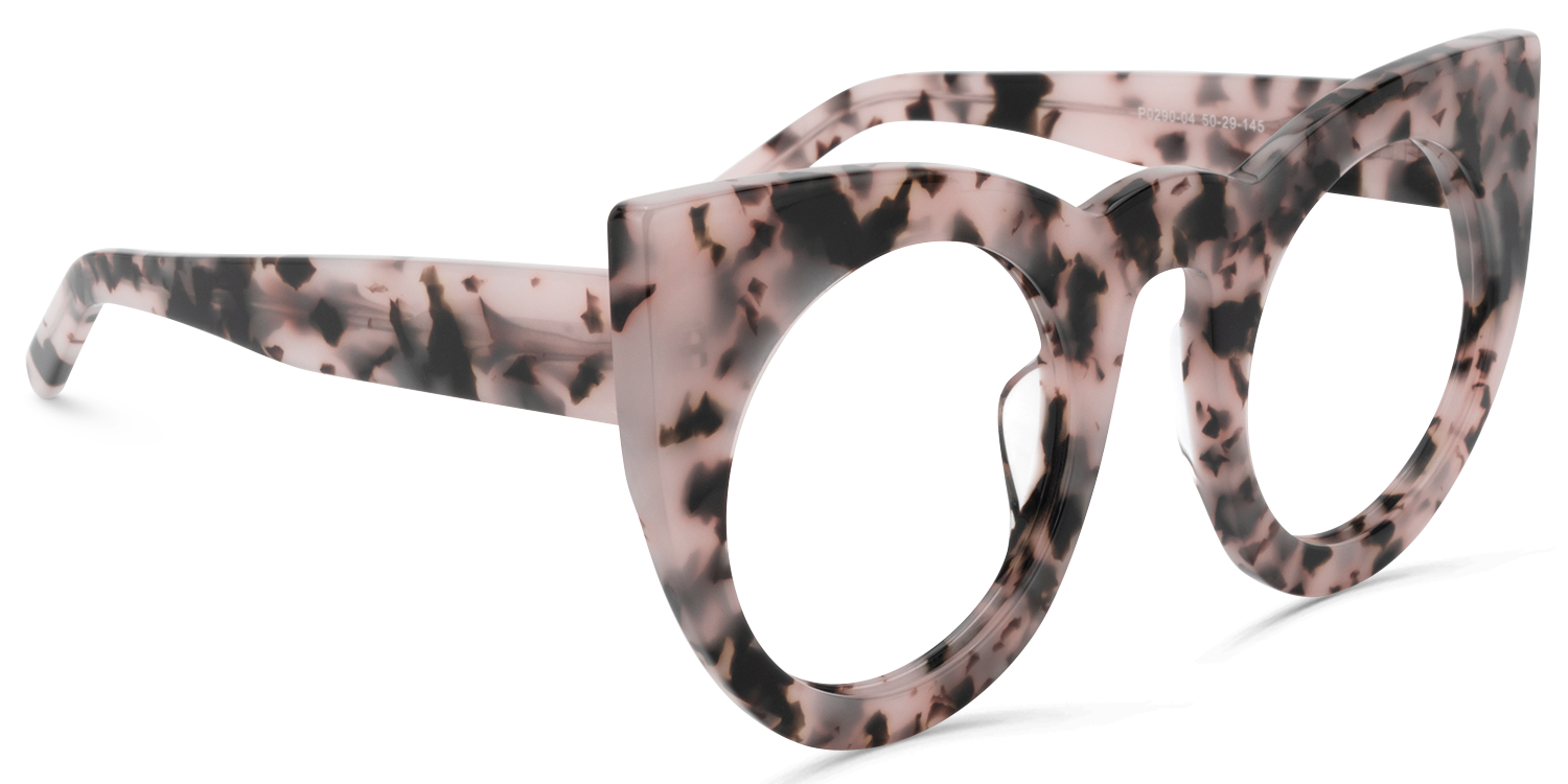 Cat Eye Pink-Tortoise Eyeglasses | Vooglam.com 6