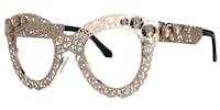 Bella - Cat Eye Gold Eyeglasses - 2