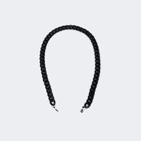 Twist Link Black Glasses Chains | Vooglam.com Front View