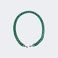 Twist Link Green Glasses Chains | Vooglam.com Front View