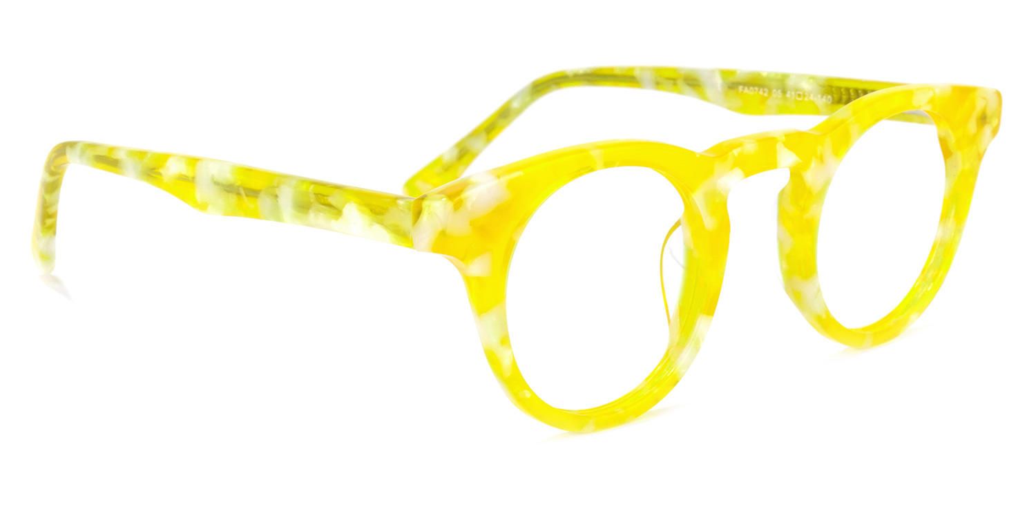 Round Yellow Eyeglasses | Vooglam.com 5