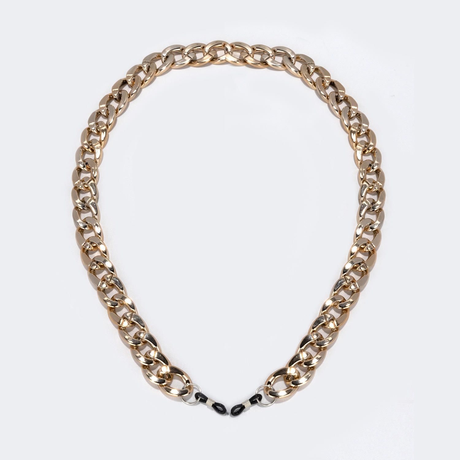 Twist Link Gold Glasses Chains | Vooglam.com Front View