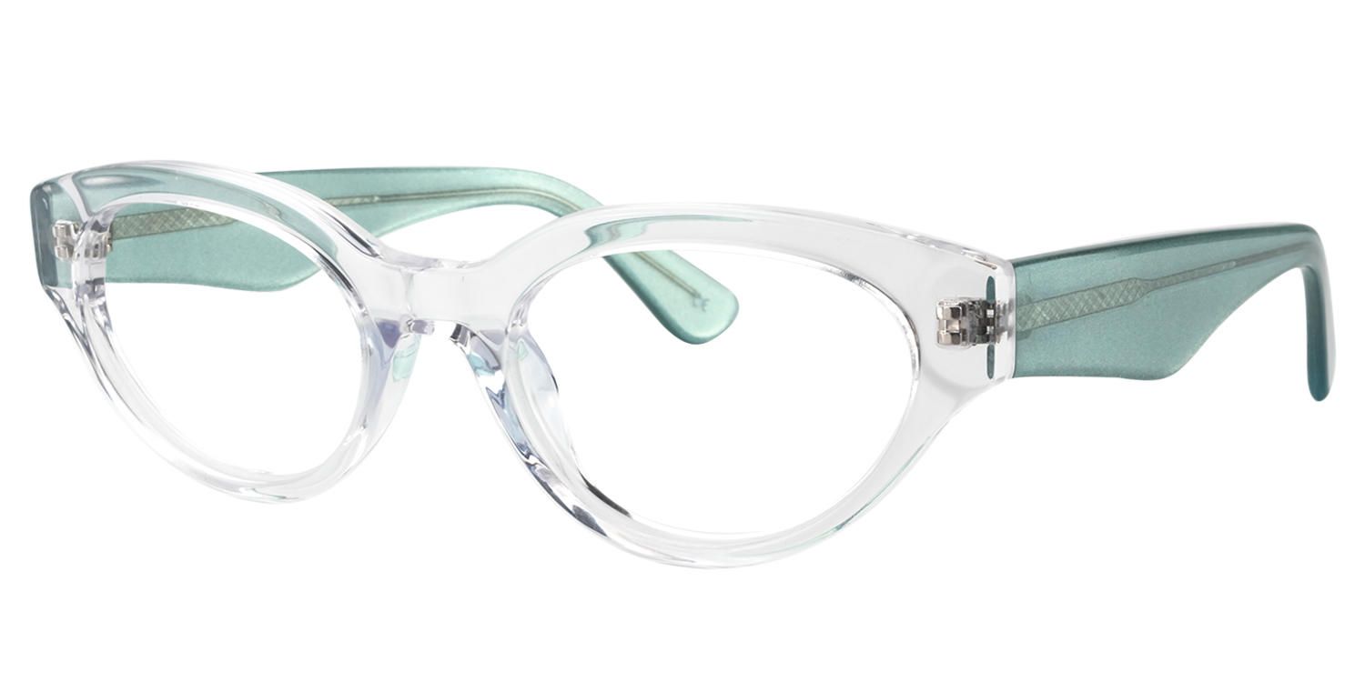 Shelby Oval Crystal Clear Eyeglasses product detail 3