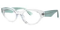 Oval Crystal Eyeglasses | Vooglam.com Side View