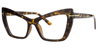 Cat Eye Gold/Tortoise Eyeglasses ▏Vooglam Optical Eyeglasses Side View