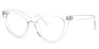 Cat Eye Crystal Eyeglasses | Vooglam.com Front View