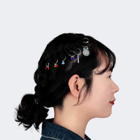 Glamorous Silver Braid Hairwear | Vooglam.com Side View