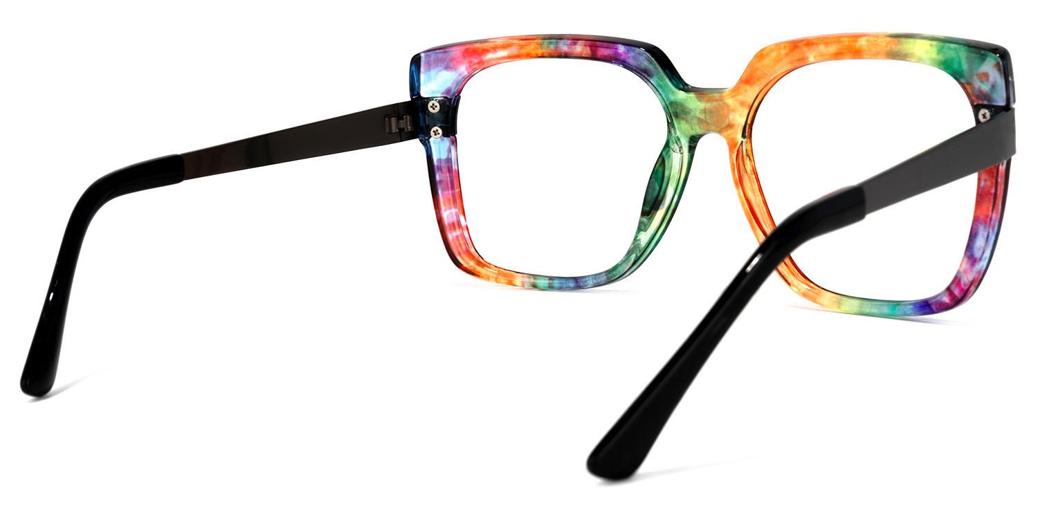 Ayomide - Square Multicolor Eyeglasses | Vooglam Side View