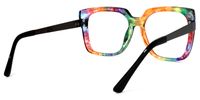 Ayomide - Square Multicolor Eyeglasses | Vooglam Side View
