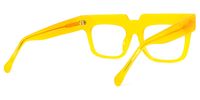 Rectangle Yellow Eyeglasses | Vooglam.com Side View