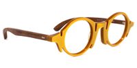 Shelley - Round Yellow Eyeglasses | Vooglam 