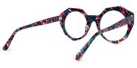 Geometric Floral Eyeglasses | Vooglam.com Side View