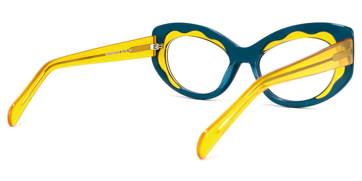 Nutana - Cat Eye Peacock/Blue Eyeglasses product detail 3