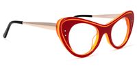 Cat Eye Red Eyeglasses | Vooglam.com 