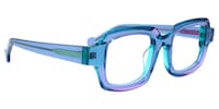 Roxy - Rectangle Light/Purple Eyeglasses - 5