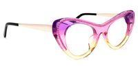 Cat Eye Pink Eyeglasses | Vooglam.com 