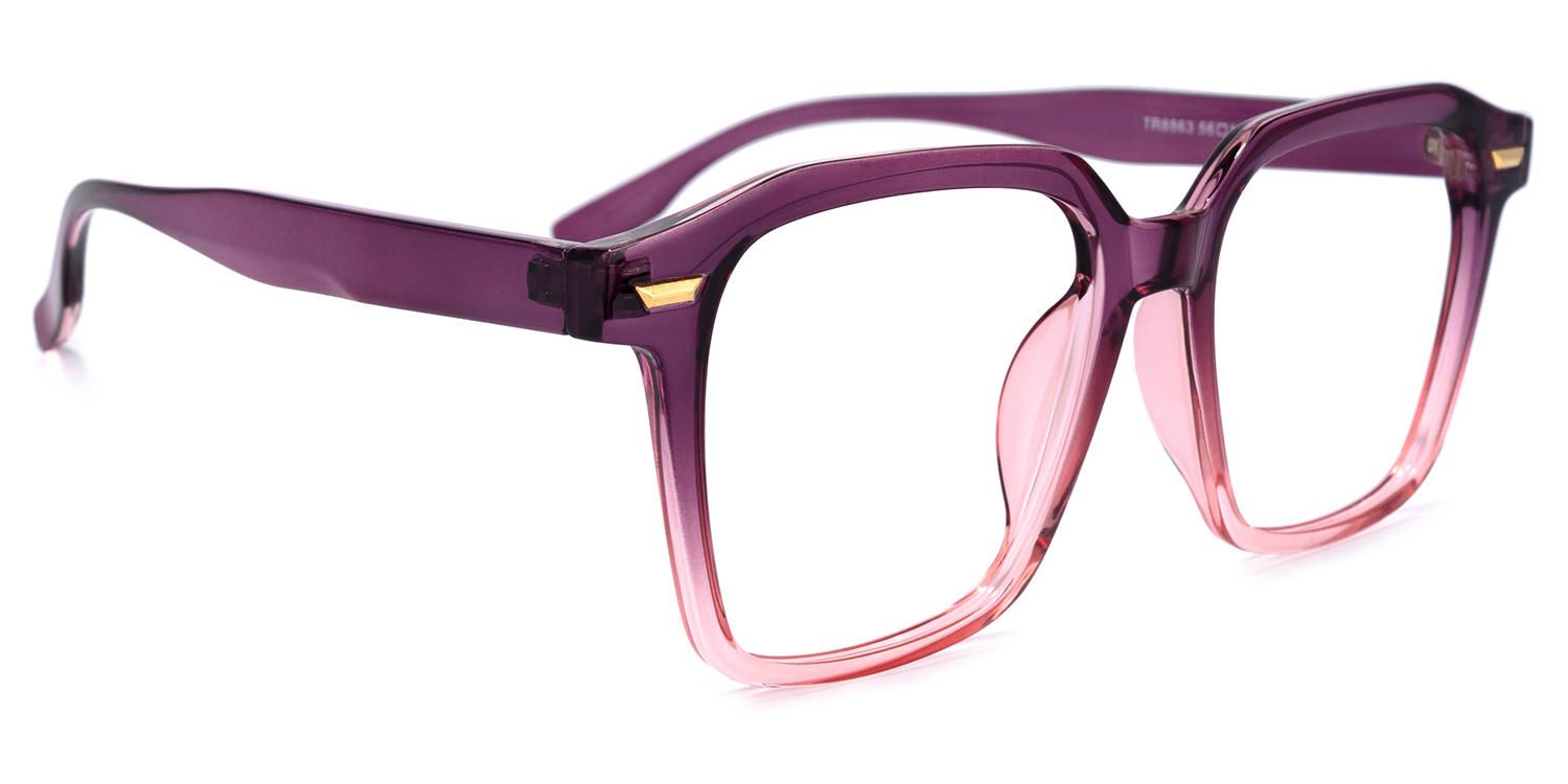 Square Purple Eyeglasses | Vooglam.com 5