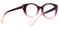 Round Purple Eyeglasses | Vooglam.com Side View