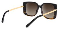 Ginette - Square Tortoise Sunglasses - 3
