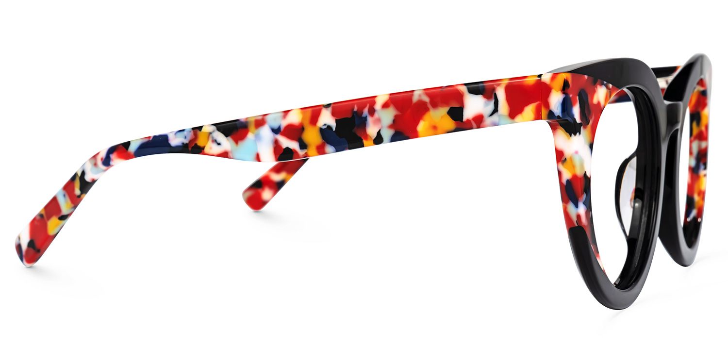 Elmore - Round Black Eyeglasses | Vooglam 4