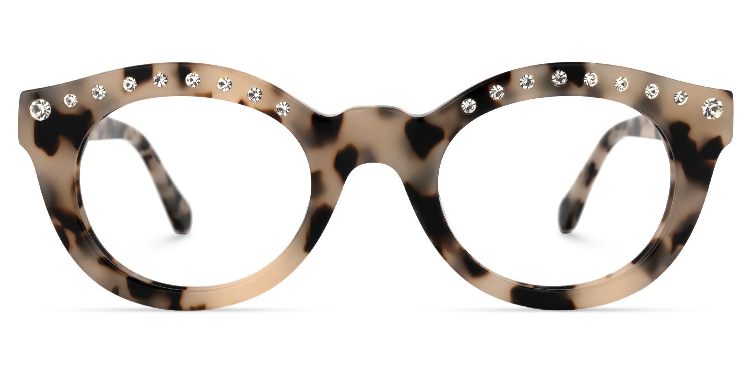 Round Tortoise Eyeglasses | Vooglam.com Angle View