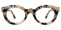 Round Tortoise Eyeglasses | Vooglam.com Angle View