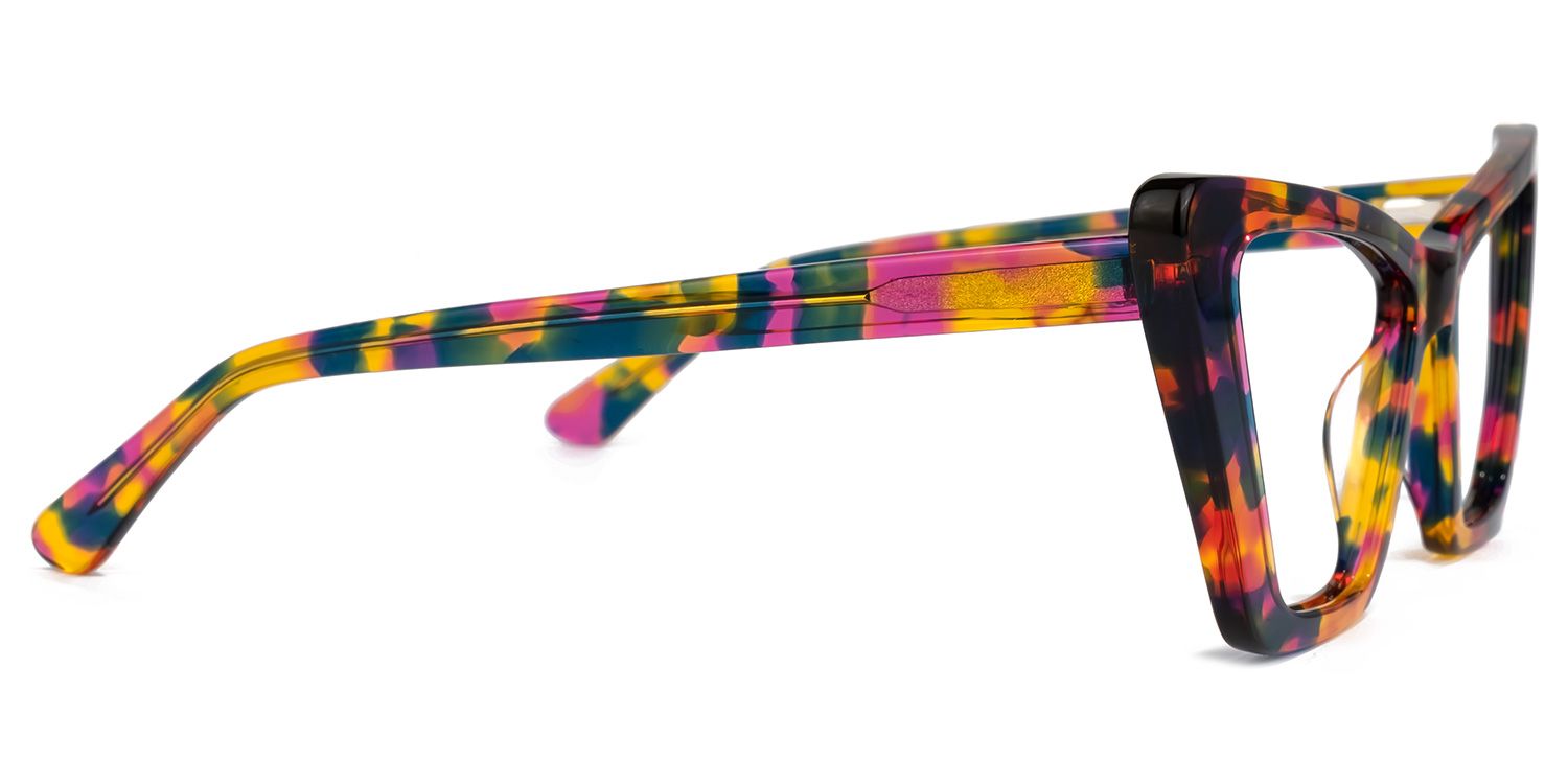 Khin - Unique Sharp-Edged Cat-Eye Eyeglasses | Vooglam 4