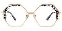 Scotto - Geometric Pattern Eyeglasses | Vooglam Angle View
