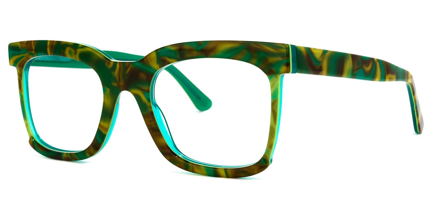 Rectangle Pattern Eyeglasses | Vooglam.com Front View
