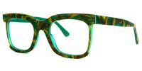Rectangle Pattern Eyeglasses | Vooglam.com Front View