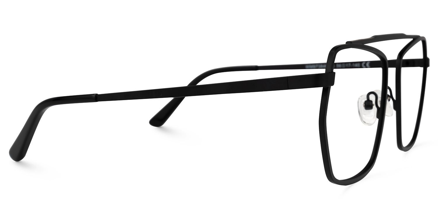 Alexa - Aviator Black Eyeglasses | Vooglam 4