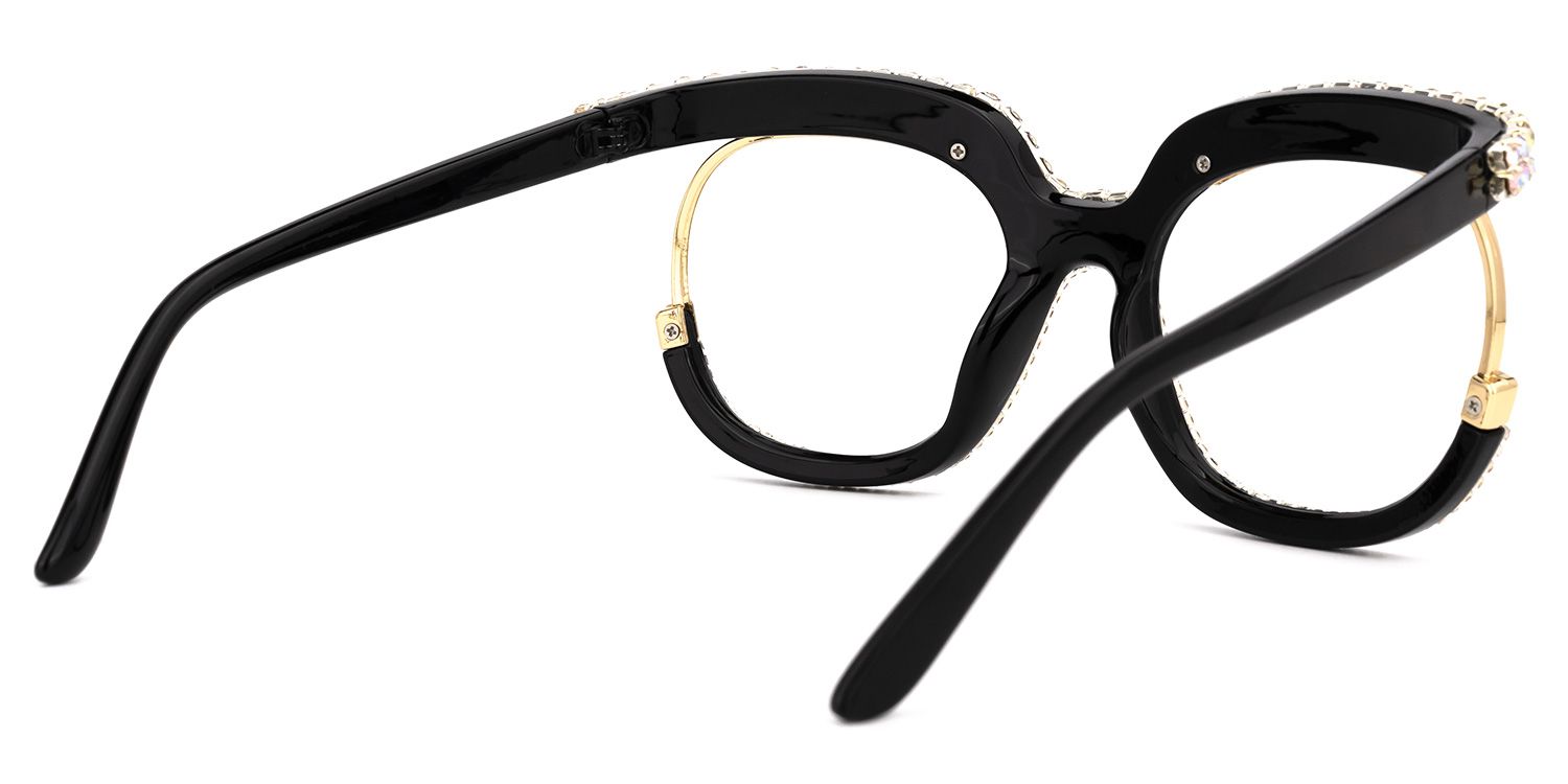 Mancha - Dazzling Camp Style Bling Glasses | Vooglam Side View