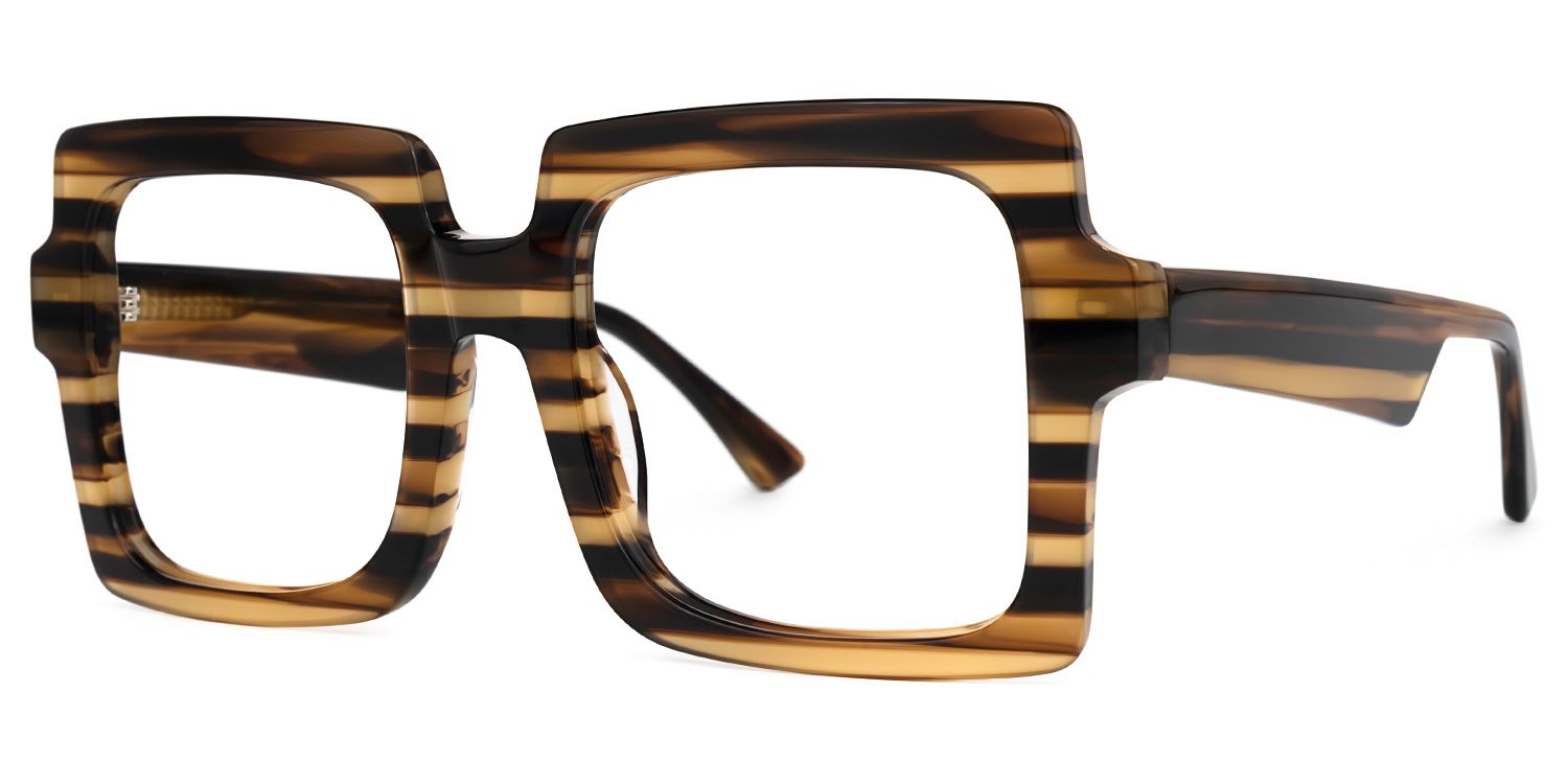 Arroyo - Square Pattern Eyeglasses | Vooglam Front View