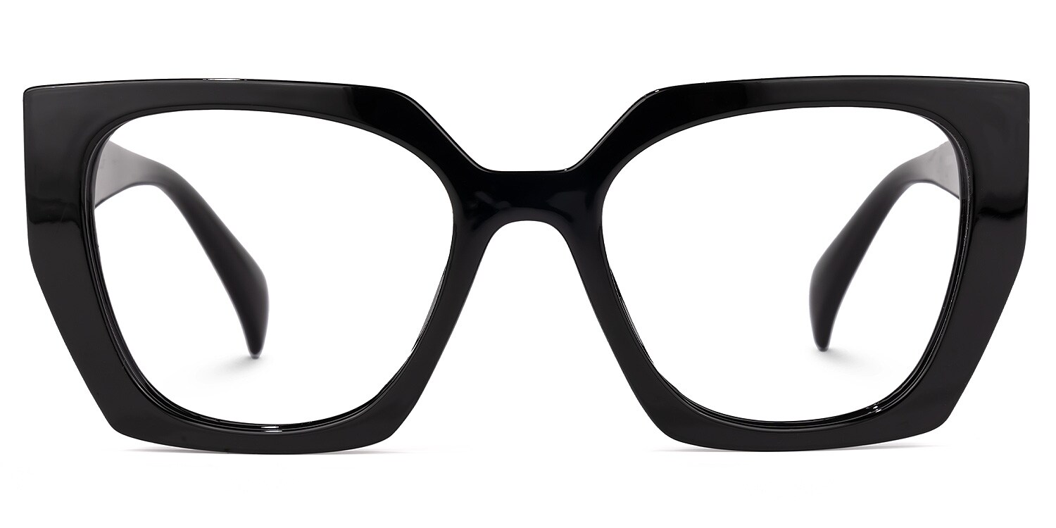 

Guadalupe - Square Black Eyeglasses