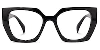 Guadalupe - Square Black Eyeglasses - 2
