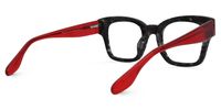Rectangle Grey/Tortoise Eyeglasses | Vooglam.com Side View