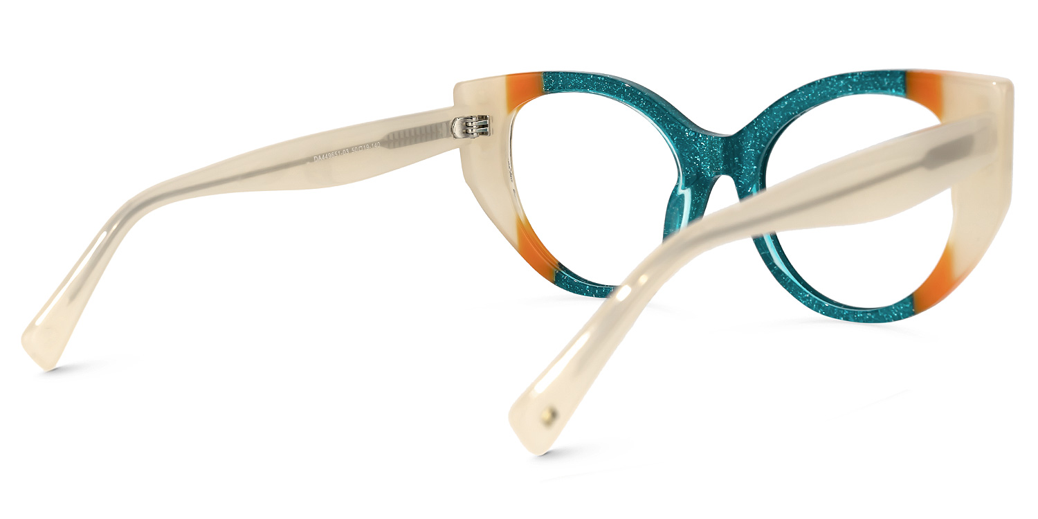 Kornegay - Cat Eye Dark/Green Eyeglasses - 3