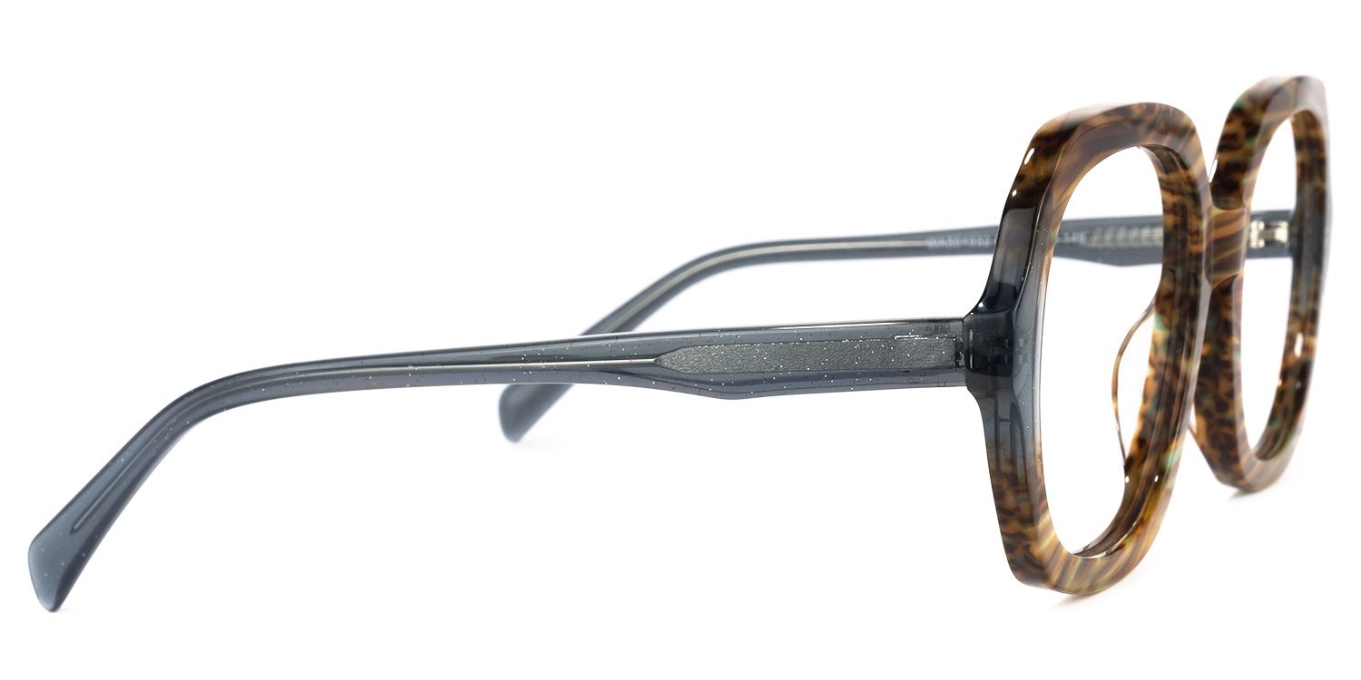 Square Grey Eyeglasses | Vooglam.com 4