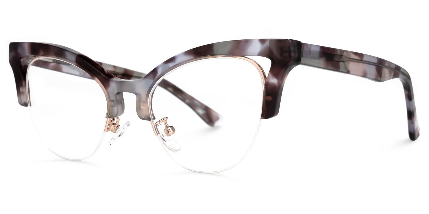 Drayton - Cat Eye Tortoise Eyeglasses | Vooglam Front View