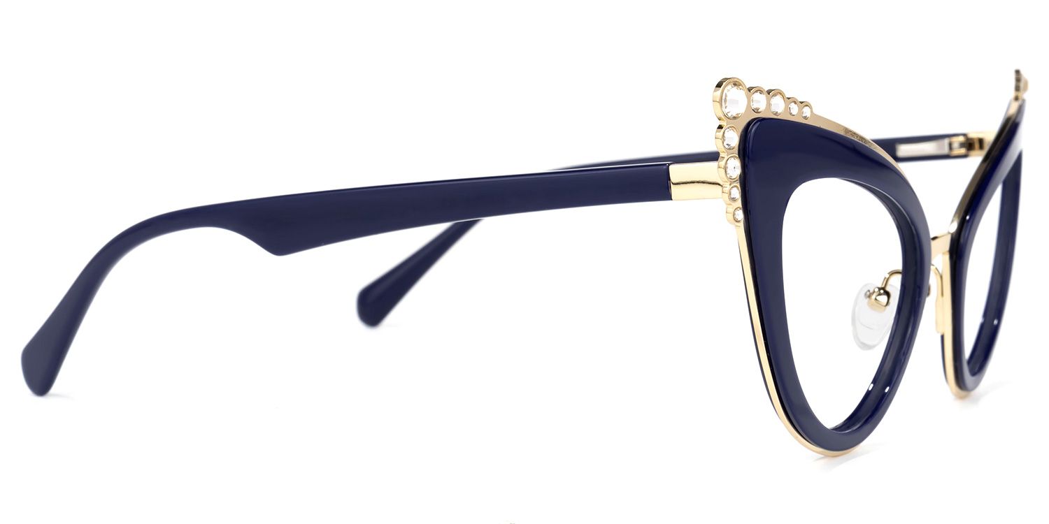 Magdaleno - Cat Eye Blue Eyeglasses | Vooglam 4