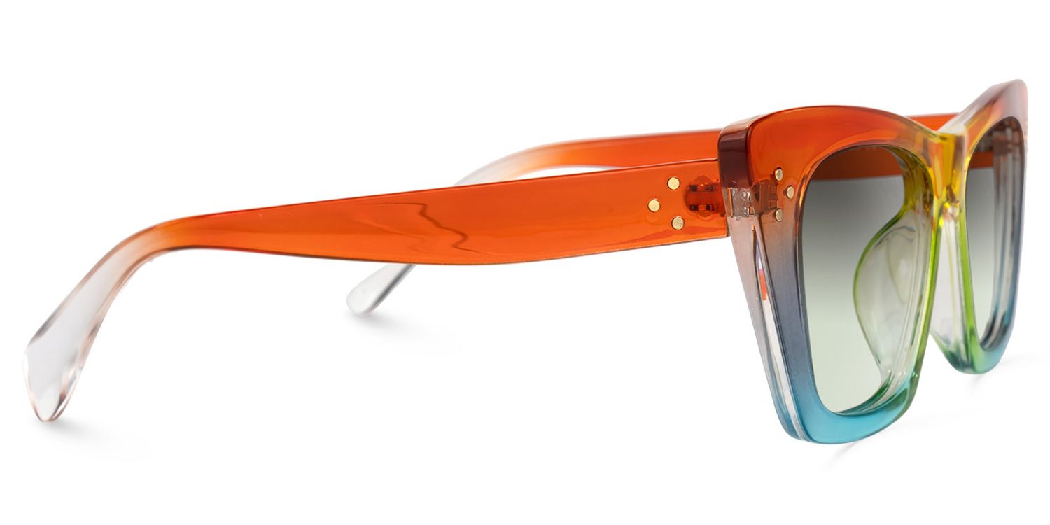 Rahma - Rectangle Multicolor Sunglasses product detail 4