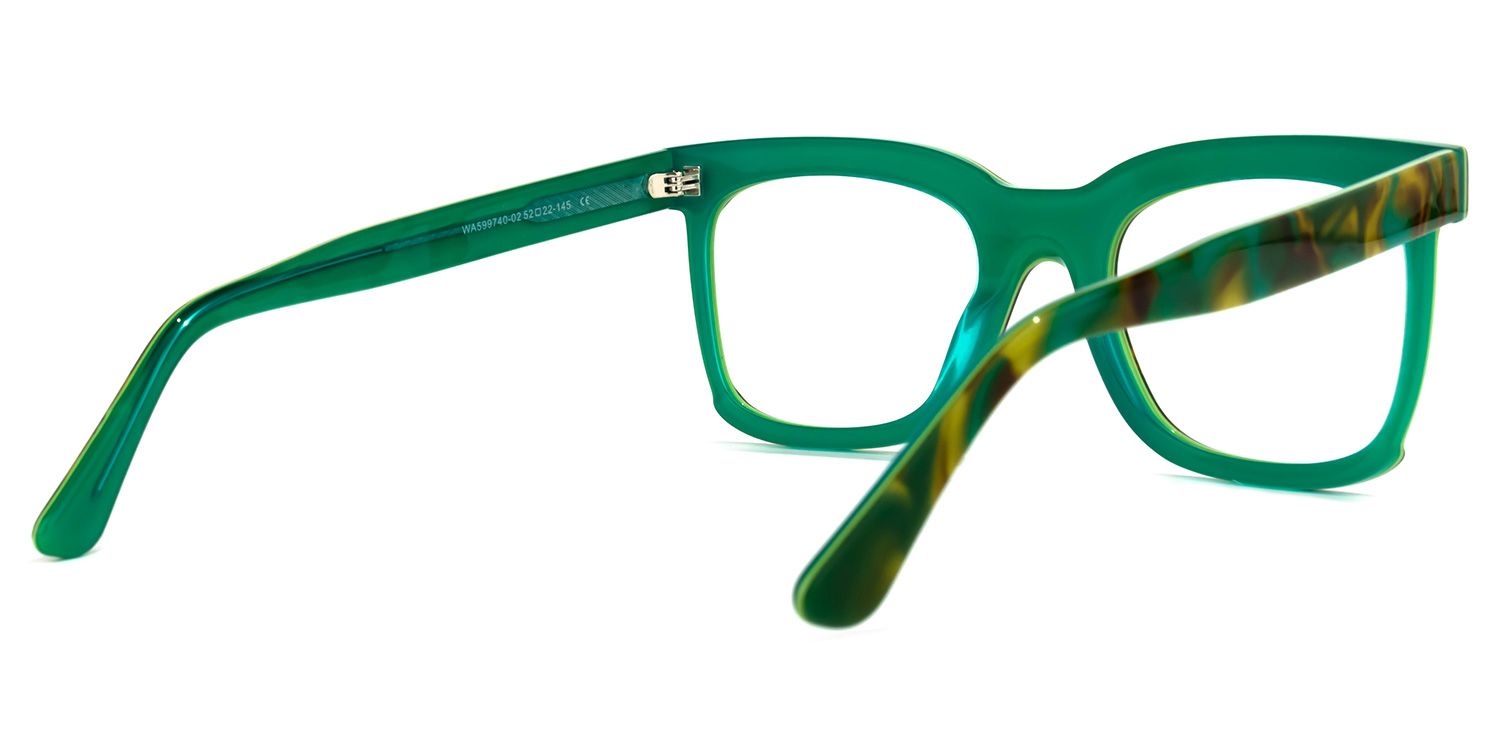 Rectangle Pattern Eyeglasses | Vooglam.com Side View